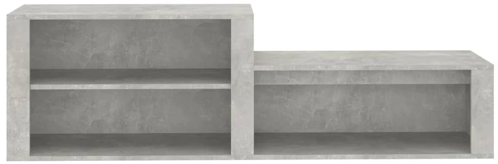 Spintelė batams, betono pilka, 150x35x45cm, apdirbta mediena