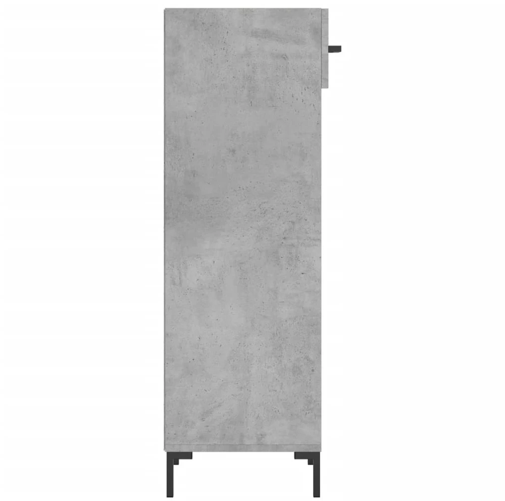 Spintelė batams, betono pilka, 30x35x105cm, apdirbta mediena