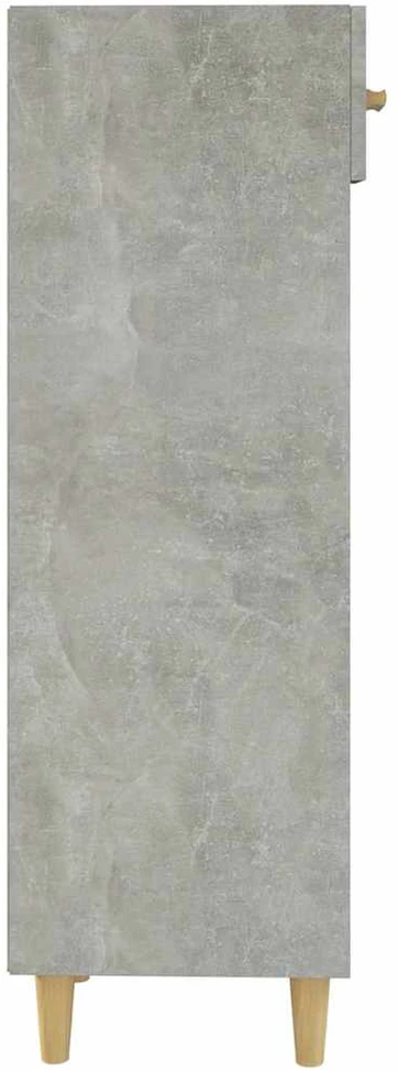 Spintelė batams, betono pilka, 30x35x105cm, apdirbta mediena
