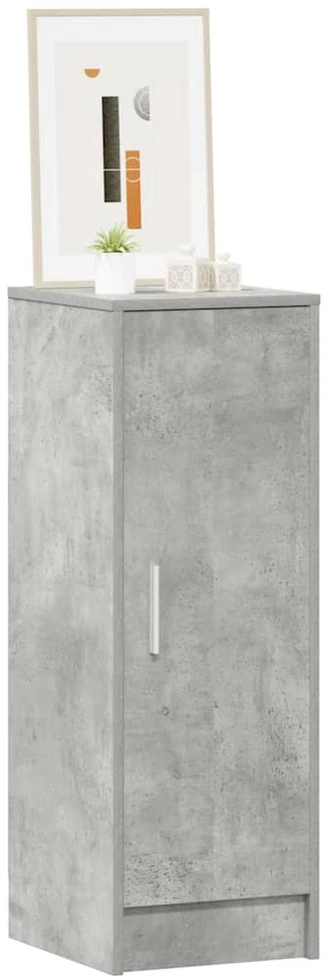 Spintelė batams, betono pilka, 32x35x92cm, apdirbta mediena