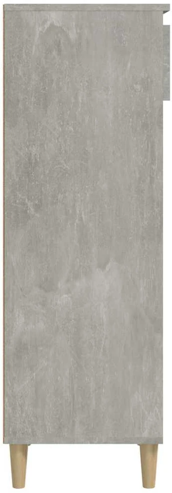 Spintelė batams, betono pilka, 40x36x105cm, apdirbta mediena