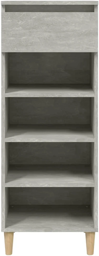 Spintelė batams, betono pilka, 40x36x105cm, apdirbta mediena
