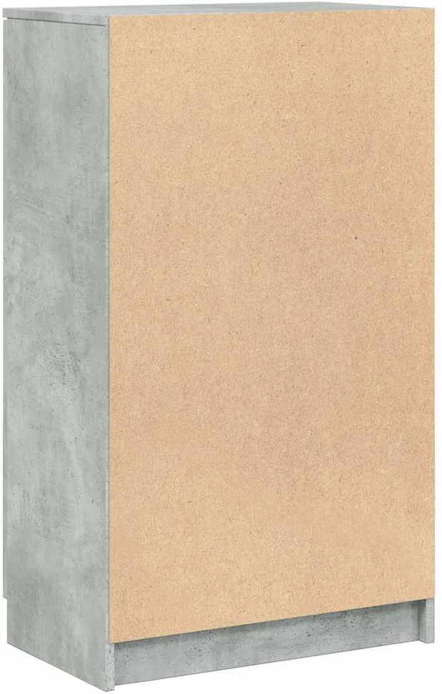 Spintelė batams, betono pilka, 59x35x100cm, apdirbta mediena