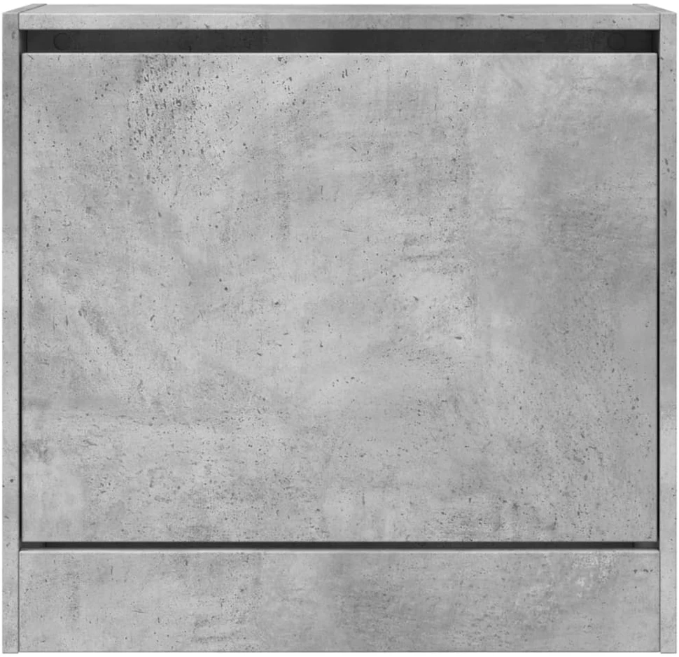 Spintelė batams, betono pilka, 60x21x57cm, apdirbta mediena