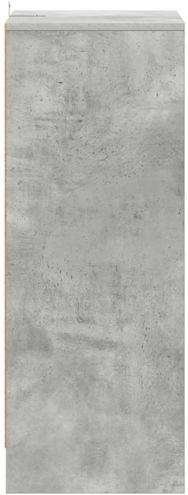 Spintelė batams, betono pilka, 60x35x92cm, apdirbta mediena