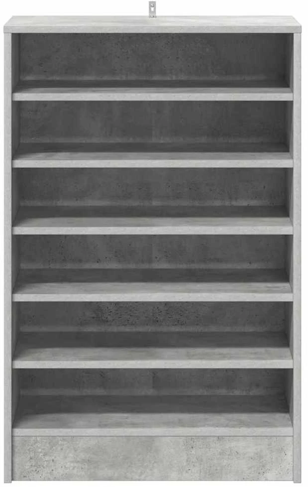 Spintelė batams, betono pilka, 60x35x92cm, apdirbta mediena