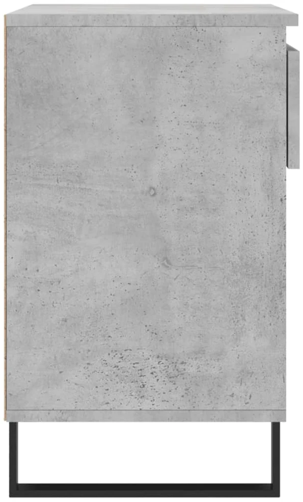 Spintelė batams, betono pilka, 70x36x60cm, apdirbta mediena