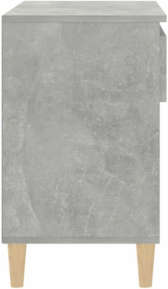 Spintelė batams, betono pilka, 70x36x60cm, apdirbta mediena