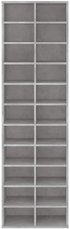 Spintelė batams, betono pilkos spalvos, 54x34x183 cm, MDP