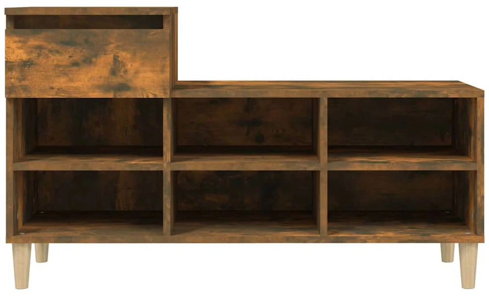 Spintelė batams, dūminio ąžuolo, 102x36x60cm, apdirbta mediena