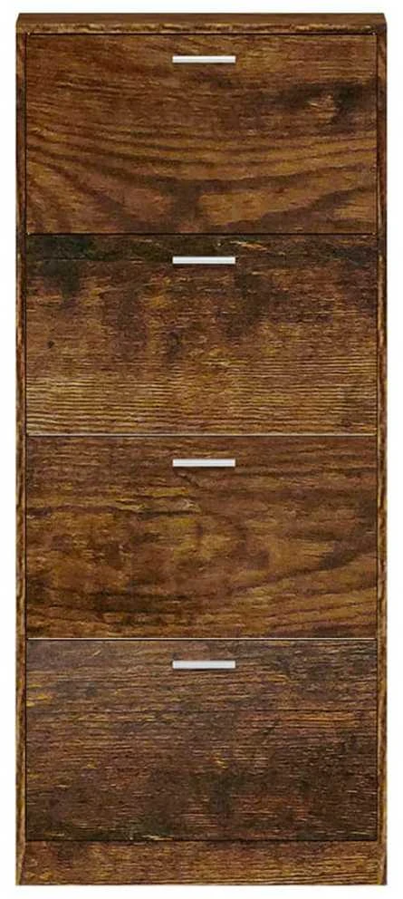 Spintelė batams, dūminio ąžuolo, 59x17x150cm, apdirbta mediena