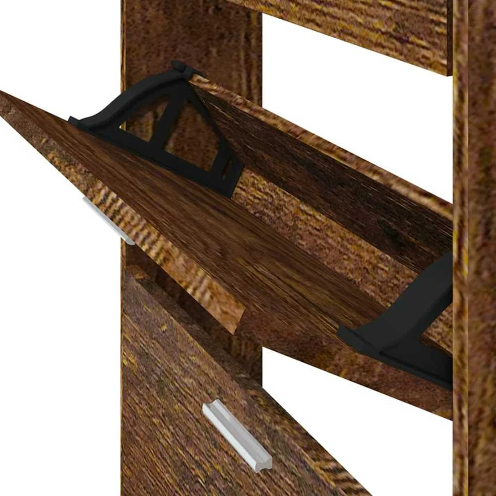 Spintelė batams, dūminio ąžuolo, 59x17x150cm, apdirbta mediena