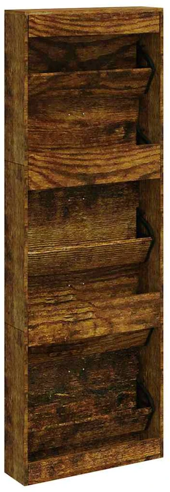 Spintelė batams, dūminio ąžuolo, 59x17x169cm, apdirbta mediena