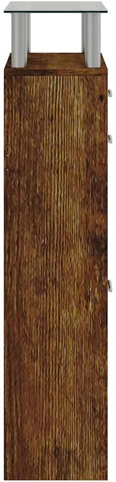 Spintelė batams, dūminio ąžuolo, 63x24x104cm, apdirbta mediena