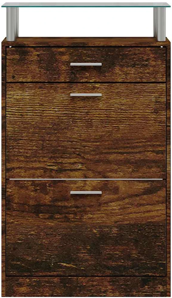 Spintelė batams, dūminio ąžuolo, 63x24x104cm, apdirbta mediena