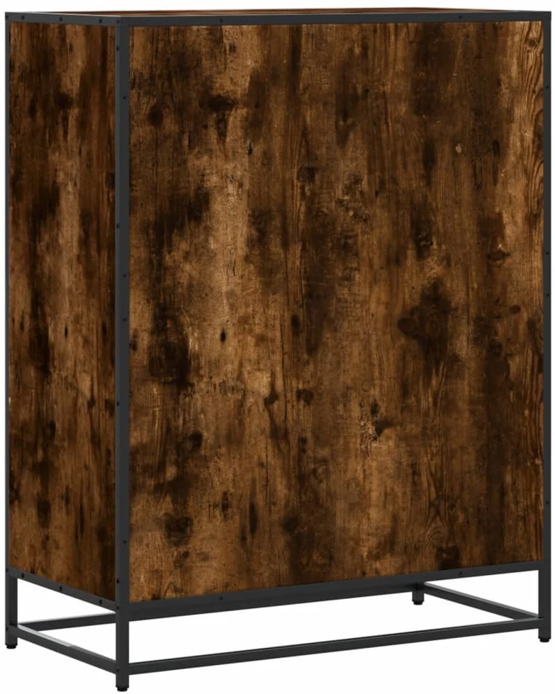 Spintelė batams, dūminio ąžuolo, 75x38x97,5cm, mediena/metalas