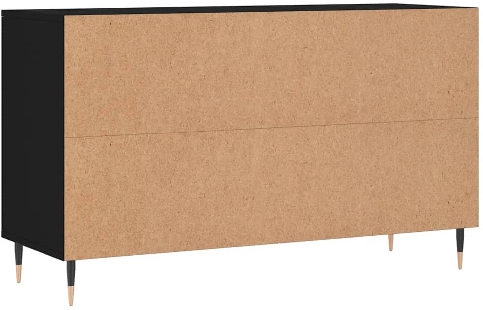 Spintelė batams, juodos spalvos, 102x36x60cm, apdirbta mediena