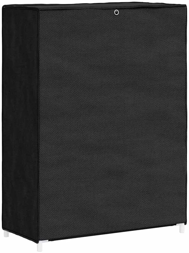 Spintelė batams, juodos spalvos, 60x28x90cm, audinys