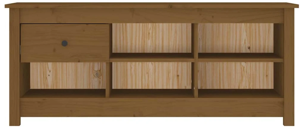 Spintelė batams, medaus ruda, 110x38x45,5cm, pušies masyvas
