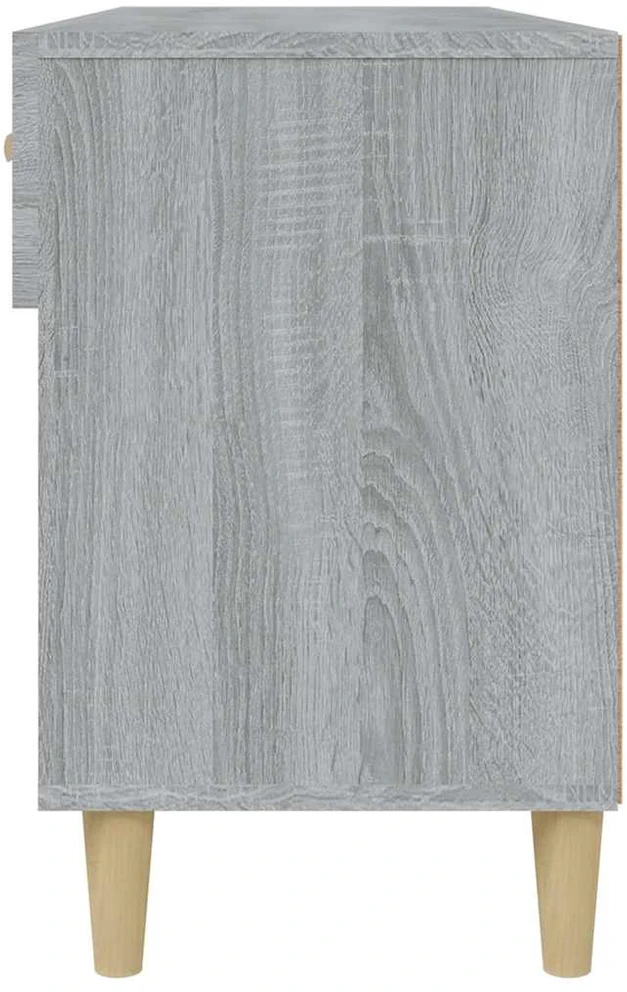 Spintelė batams, pilka ąžuolo, 102x35x55cm, apdirbta mediena