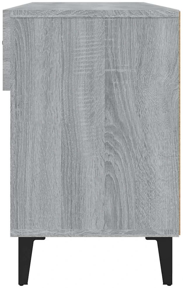 Spintelė batams, pilka ąžuolo, 102x35x55cm, apdirbta mediena