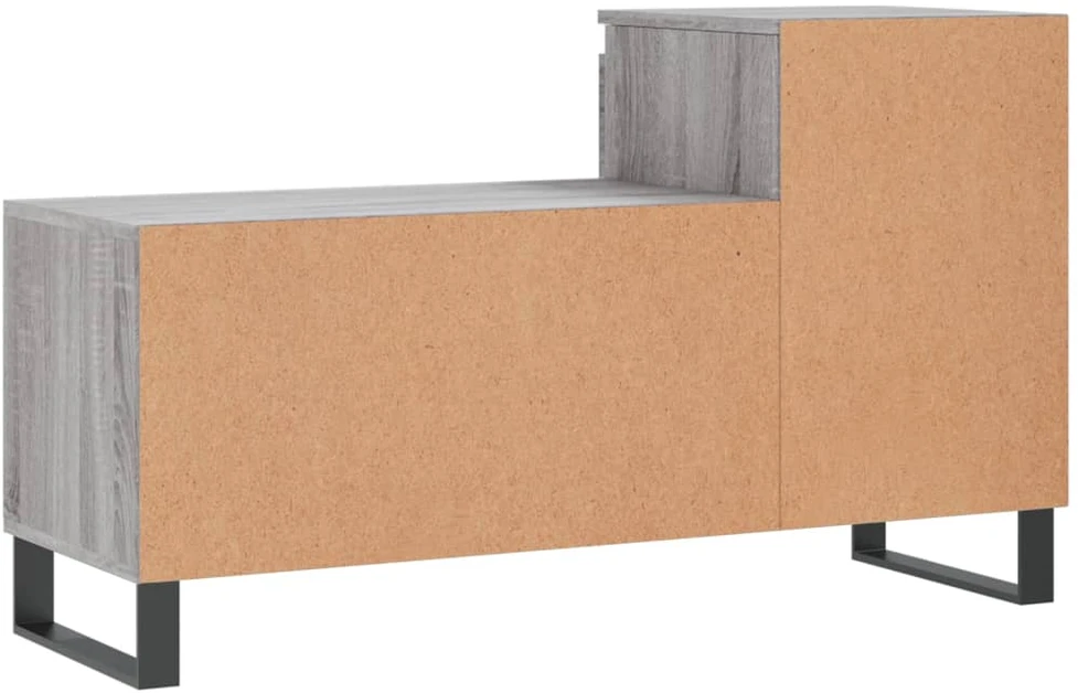 Spintelė batams, pilka ąžuolo, 102x36x60cm, apdirbta mediena