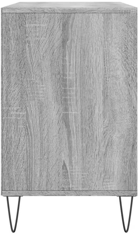 Spintelė batams, pilka ąžuolo, 102x36x60cm, apdirbta mediena