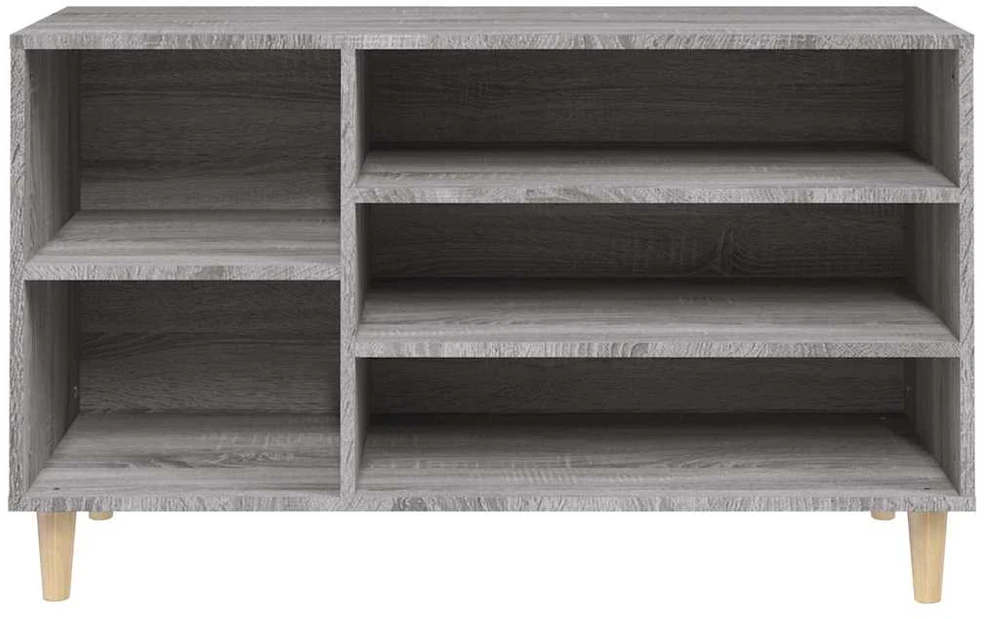 Spintelė batams, pilka ąžuolo, 102x36x60cm, apdirbta mediena