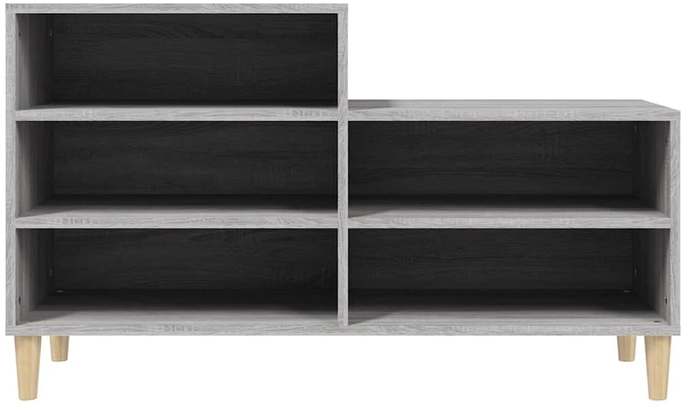 Spintelė batams, pilka ąžuolo, 102x36x60cm, apdirbta mediena