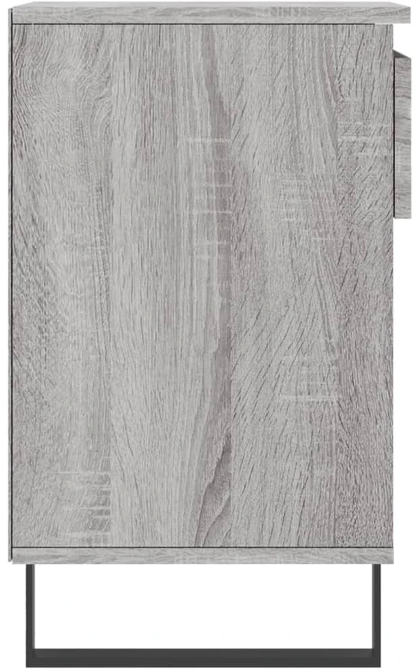 Spintelė batams, pilka ąžuolo, 102x36x60cm, apdirbta mediena