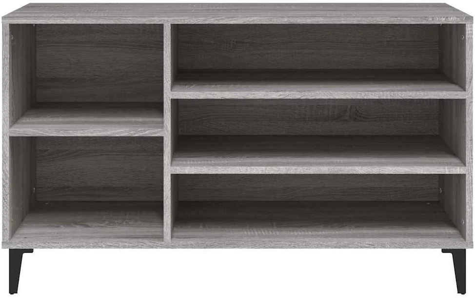 Spintelė batams, pilka ąžuolo, 102x36x60cm, apdirbta mediena