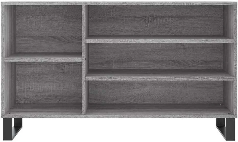 Spintelė batams, pilka ąžuolo, 102x36x60cm, apdirbta mediena