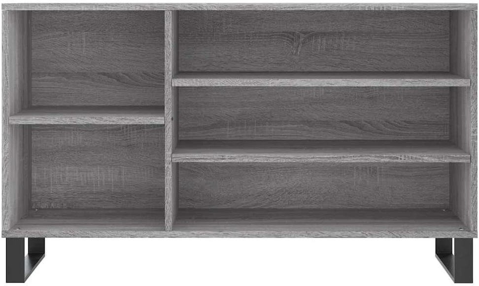 Spintelė batams, pilka ąžuolo, 102x36x60cm, apdirbta mediena