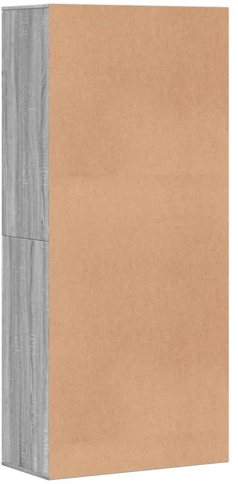 Spintelė batams, pilka ąžuolo, 80x39x178cm, apdirbta mediena