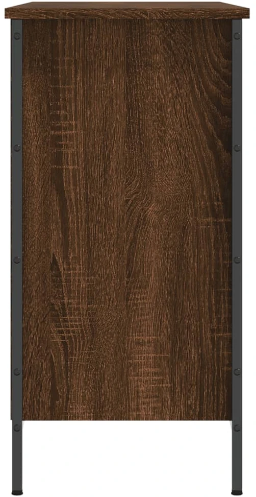 Spintelė batams, ruda ąžuolo, 100x35x70cm, apdirbta mediena
