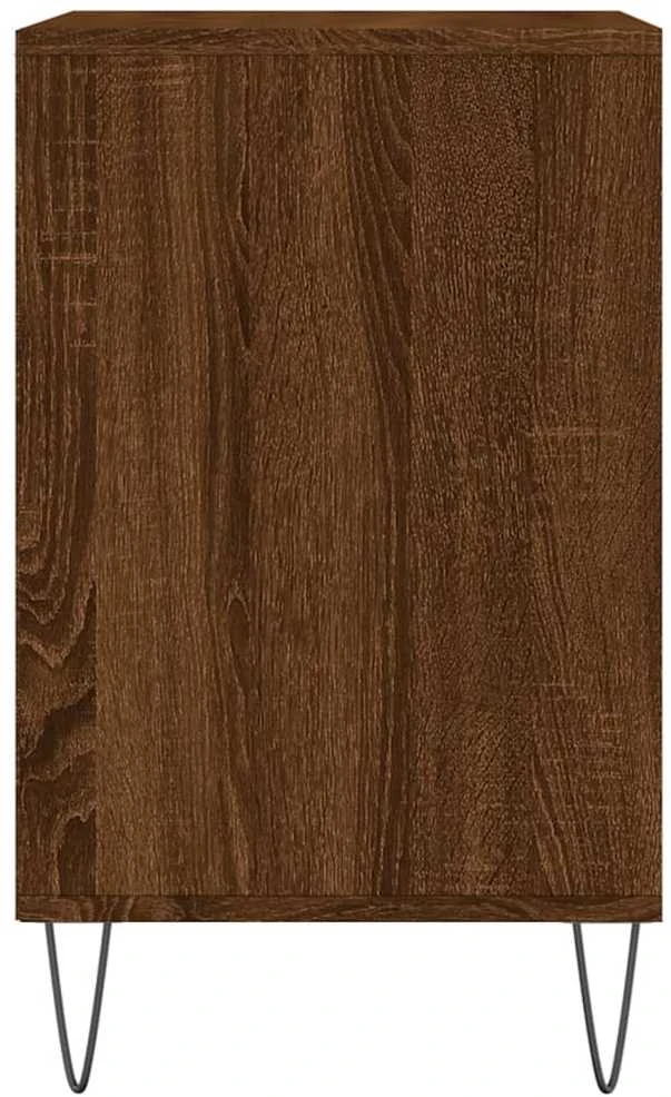 Spintelė batams, ruda ąžuolo, 102x36x60cm, apdirbta mediena