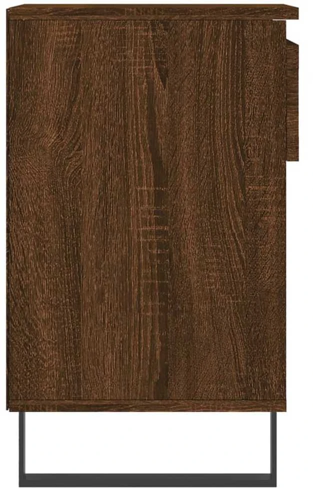 Spintelė batams, ruda ąžuolo, 102x36x60cm, apdirbta mediena