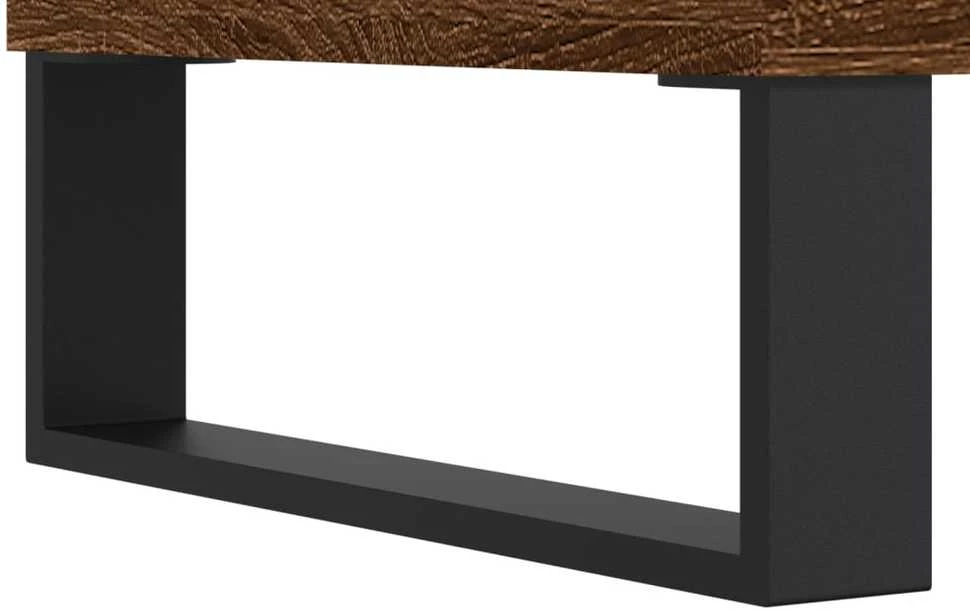 Spintelė batams, ruda ąžuolo, 102x36x60cm, apdirbta mediena