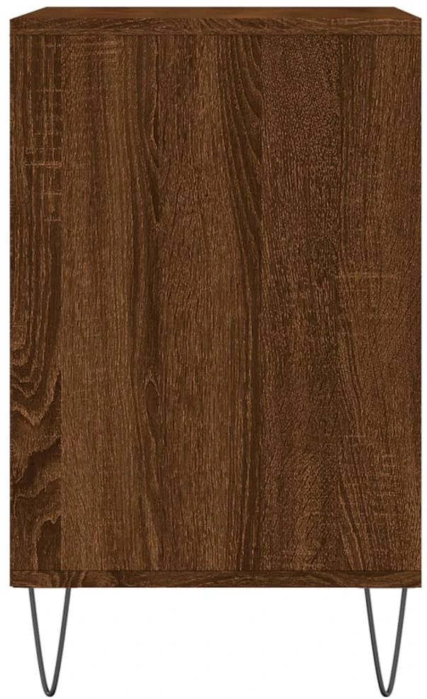 Spintelė batams, ruda ąžuolo, 102x36x60cm, apdirbta mediena