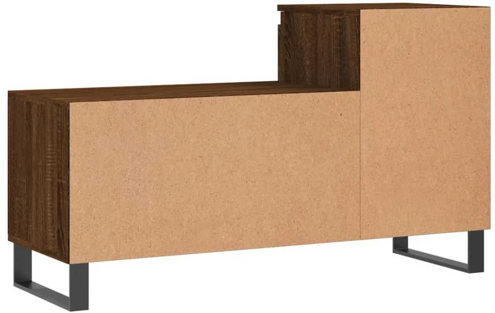 Spintelė batams, ruda ąžuolo, 102x36x60cm, apdirbta mediena