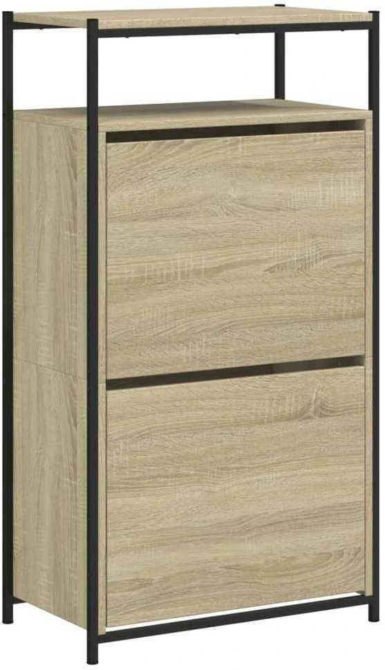 Spintelė batams, sonoma ąžuolo, 60x34x112cm, apdirbta mediena