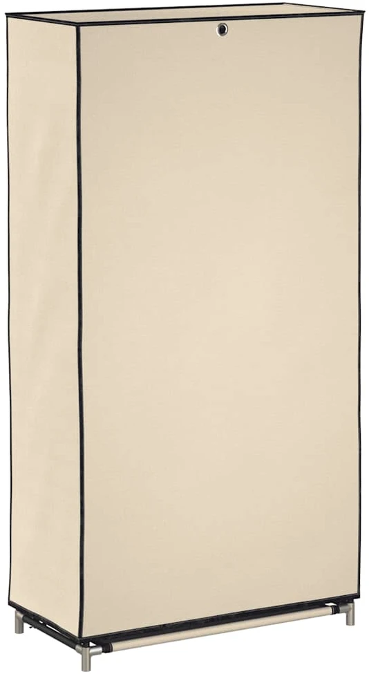 Spintelė batams su apdangalu, kreminės sp., 58x28x106cm, aud.