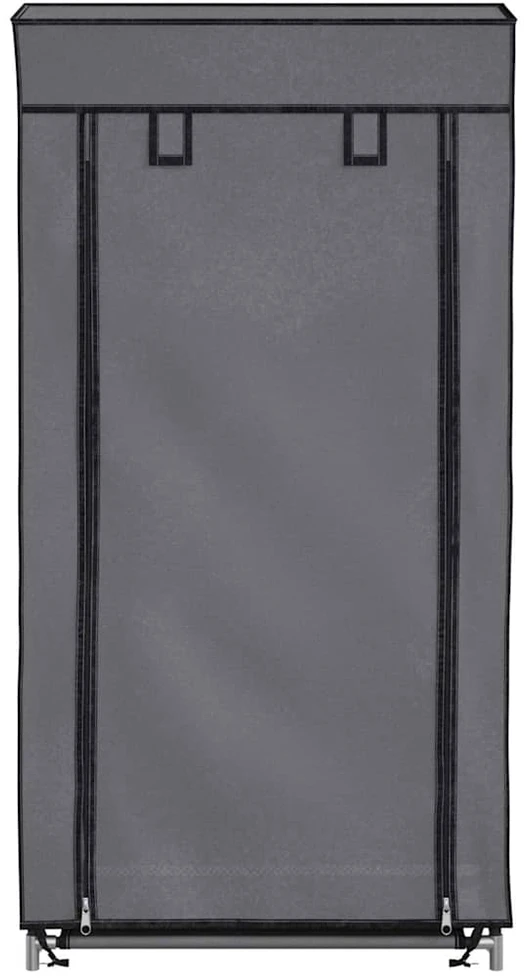 Spintelė batams su apdangalu, pilkos sp., 58x28x106cm, aud.