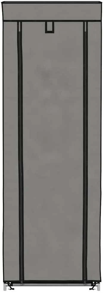 Spintelė batams su apdangalu, pilkos sp., 57x29x162cm, aud.