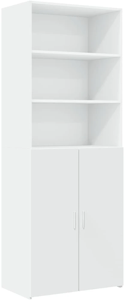 Spintelė daiktams, balta, 70x42,5x225cm, apdirbta mediena