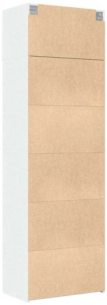 Spintelė daiktams, balta, 70x42,5x225cm, apdirbta mediena