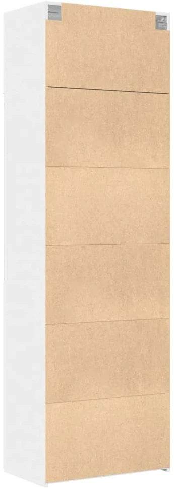 Spintelė daiktams, balta, 70x42,5x225cm, apdirbta mediena
