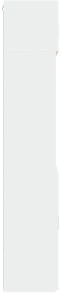 Spintelė daiktams, balta, 80x42,5x225cm, apdirbta mediena