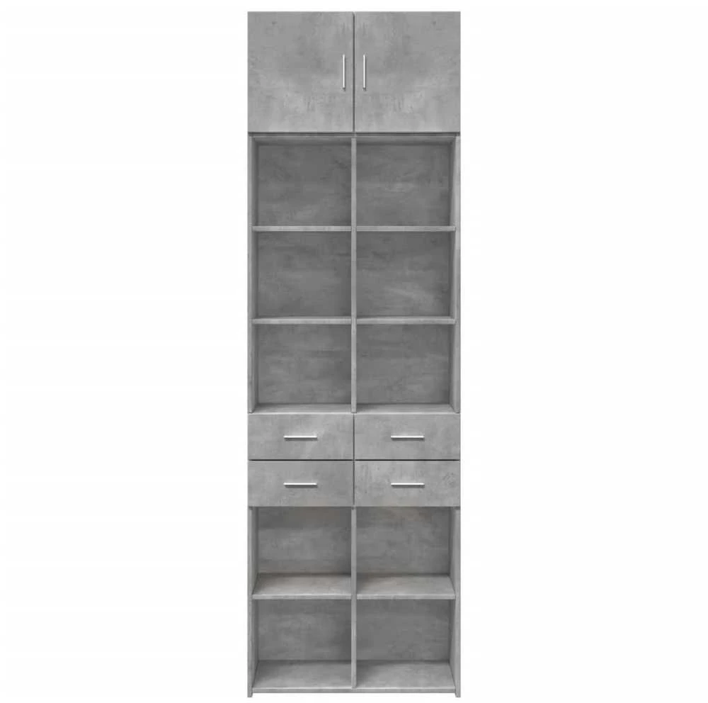 Spintelė daiktams, betono, 70x42,5x225cm, apdirbta mediena