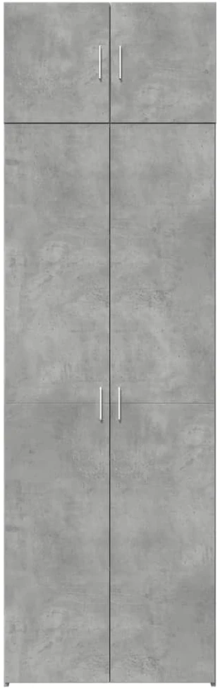 Spintelė daiktams, betono, 70x42,5x225cm, apdirbta mediena